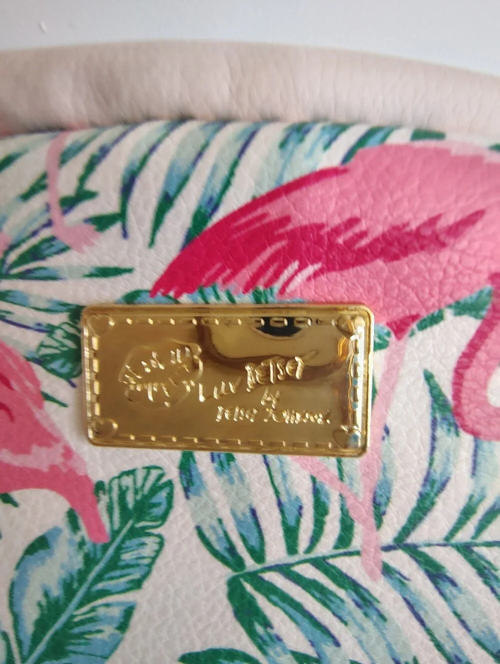 Luv Betsey Betsey Johnson Flamingo Tropical Backpack Pink Faux Leather